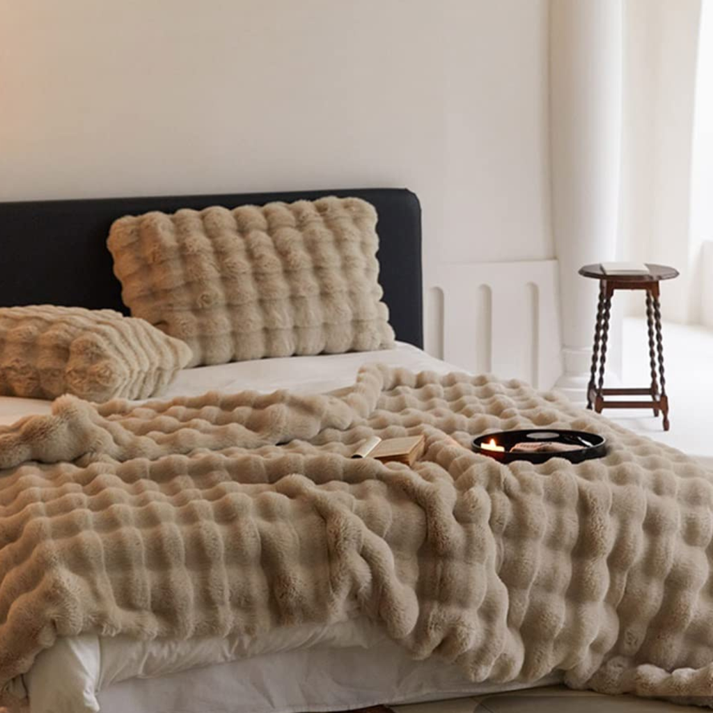 【SNSで話題】GreyAsh もこもこブランケット